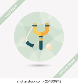 slingshot flat icon with long shadow,eps10