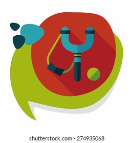 slingshot flat icon with long shadow,eps10