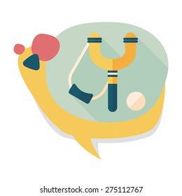 slingshot flat icon with long shadow,eps10