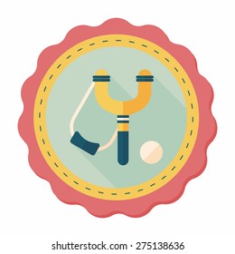 slingshot flat icon with long shadow,eps10
