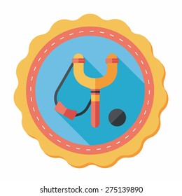 slingshot flat icon with long shadow,eps10