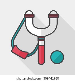 slingshot flat icon with long shadow,eps10