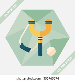 slingshot flat icon with long shadow,eps10