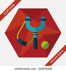 slingshot flat icon with long shadow,eps10