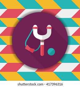 slingshot flat icon with long shadow,eps10