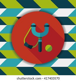slingshot flat icon with long shadow,eps10