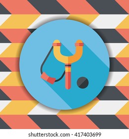 slingshot flat icon with long shadow,eps10