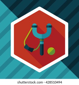 slingshot flat icon with long shadow,eps10
