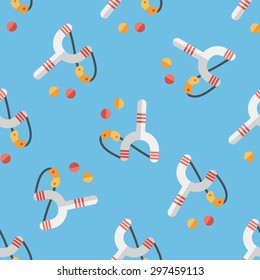 slingshot flat icon,eps10 seamless pattern background