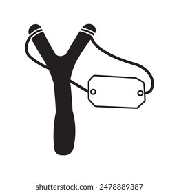 slingshot icon vector illustration simple design