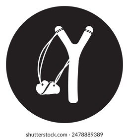 slingshot icon vector illustration simple design