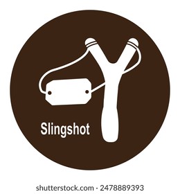 slingshot icon vector illustration simple design