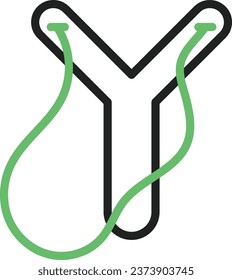 Slingshot icon vector image. Suitable for mobile application web application and print media.