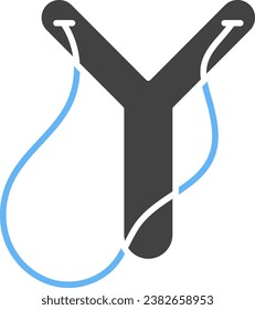 Slingshot icon vector image. Suitable for mobile application web application and print media.