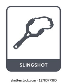 slingshot icon vector on white background, slingshot trendy filled icons from Camping collection, slingshot vector illustration