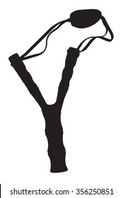 Slingshot , Silhouette Vector