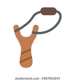 Slingshot Vector Flat Icon For Personal And Commercial Use.
