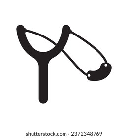 slingshot vector icon,illustration template design