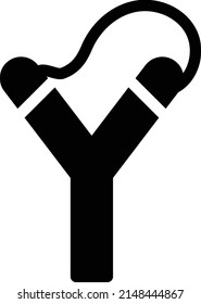 slingshot Vector illustration on a transparent background. Premium quality symbols. Glyphs  vector icon for concept and graphic design.