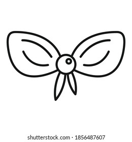 Slip-BH-Symbol. Umriss-Slip-BH-Vektorsymbol für Webdesign einzeln auf weißem Hintergrund