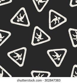 slip doodle seamless pattern background