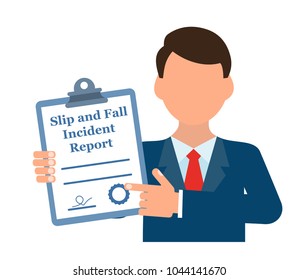 Slip And Fall Incident Report.
