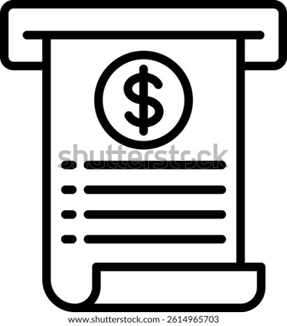 Slip Icon Line Vector Illustration