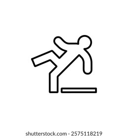 slip icon Simple outline illustration