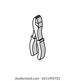 slip joint pliers isometric icon vector. slip joint pliers sign. isolated symbol illustration