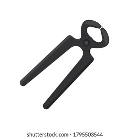 slip joint pliers tool flat style icon vector illustration design
