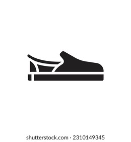 Slip On Shoe Filled Icon Vector Illustration