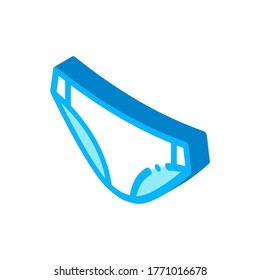 Vector De Icono De Pantalones De Resbalamiento. Señal de los pantalones de deslizamiento isométricos. ilustración de símbolo aislado de color