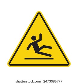 Slip Risk Alert Sign Prevent Falls in Wet and Slippery Areas