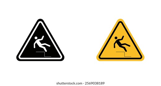 Slip Warning signs vector graphic pack