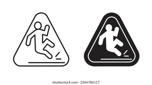 Slip Warning signs vector illustration pack