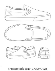 slip-on  Basic shoes casual shoes