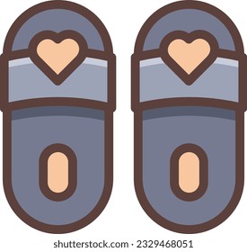 Icono de la línea de color del deslizador - Icono único, vector