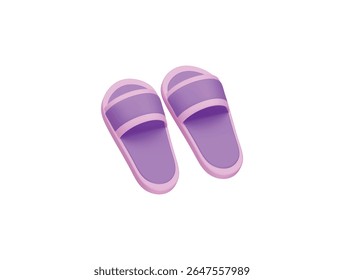  ícone de chinelo renderização de ilustração 3d