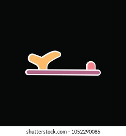 Slipper icon. Cartoon beach Slipper vector icon for web design isolated on black background