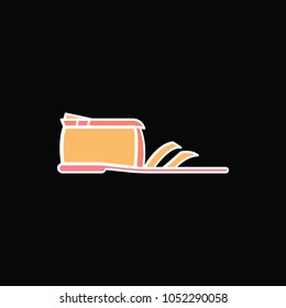 Slipper icon. Cartoon Slipper vector icon for web design isolated on black background