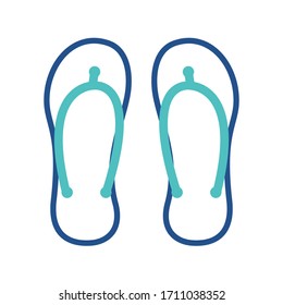 slipper 
icon design, flat style trendy collection