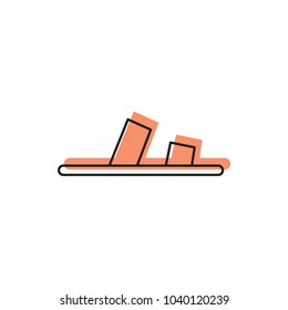 Slipper icon. Doodle illustration of Slipper vector icon for web and advertising