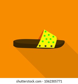 Slipper icon. Flat illustration of slipper vector icon for web