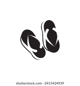 Slipper icon logo template vector
