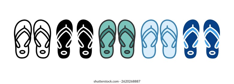 Ícone de deslizador definir coleção de vários estilos