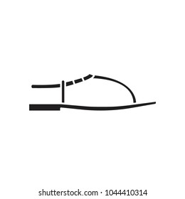 Slipper icon. Silhouette illustration of Slipper vector icon for web and advertising