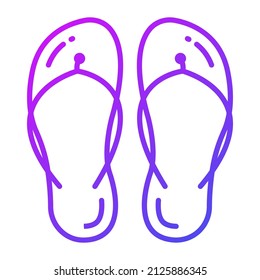 slipper icon, trendy Style, Isolated on White Background, Stock vector illustrations.