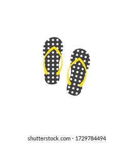 Slipper icon vector flat design