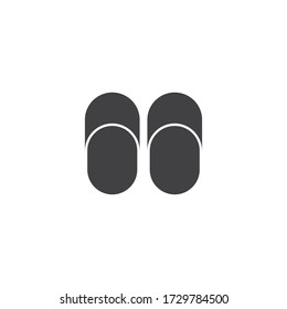 Slipper icon vector flat design