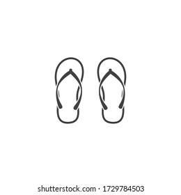 Slipper icon vector flat design